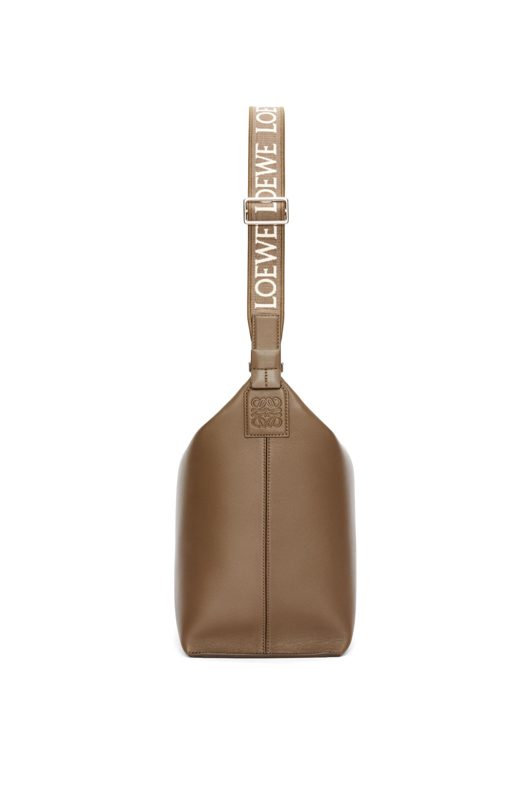 Cubi Crossbody bag in supple smooth calfskin and jacquard